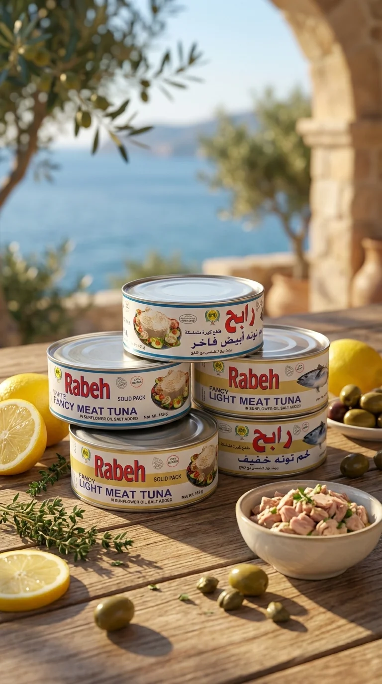 تصميم عبوة تونة علامة رابح