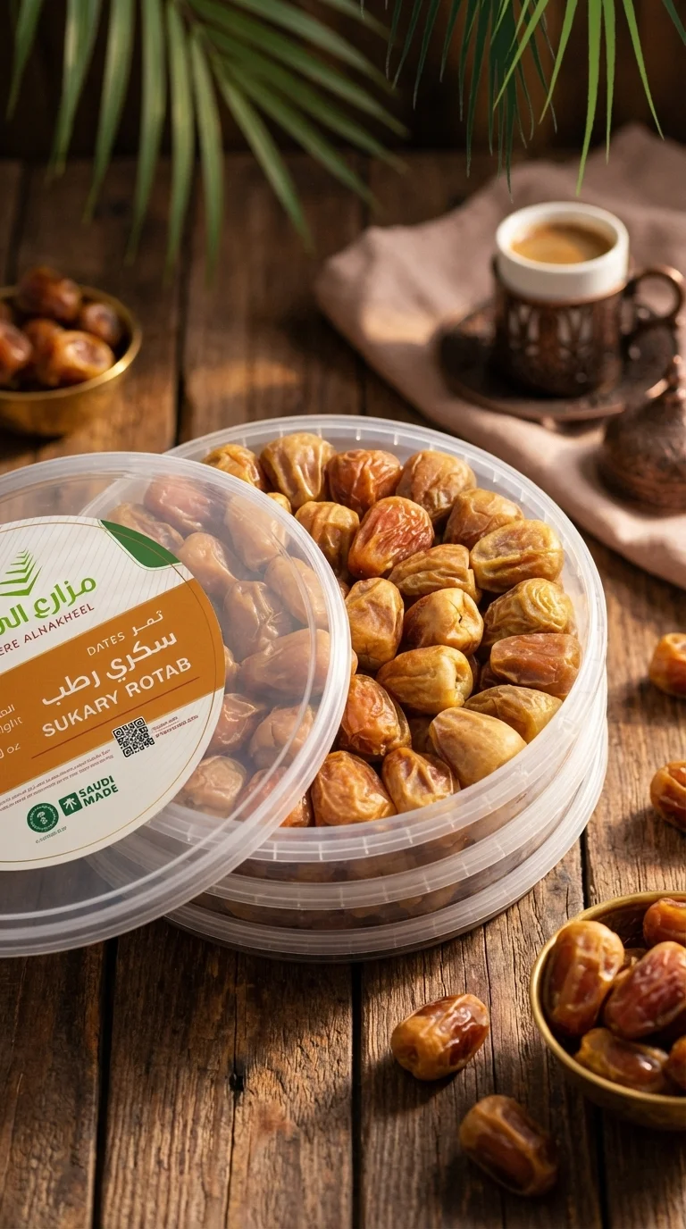 تصميم هوية منتجات مزارع النخيل