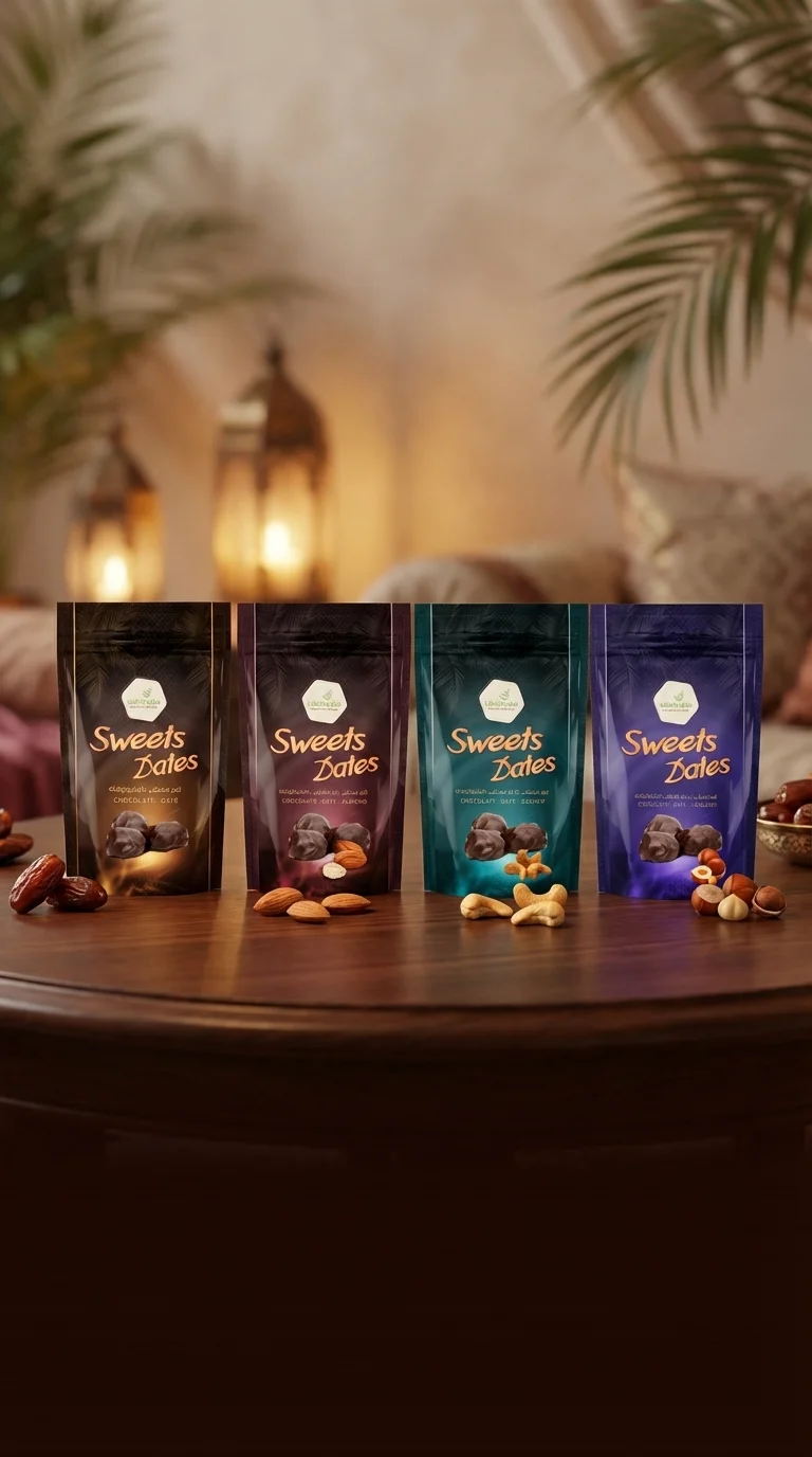 تصميم حلويات بتمر