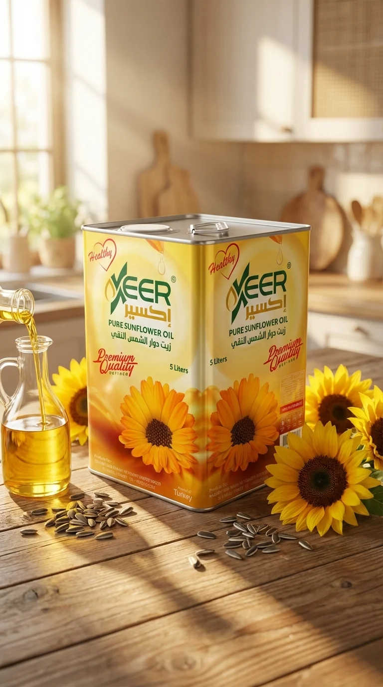 تصميم منتج زيت دوار الشمس