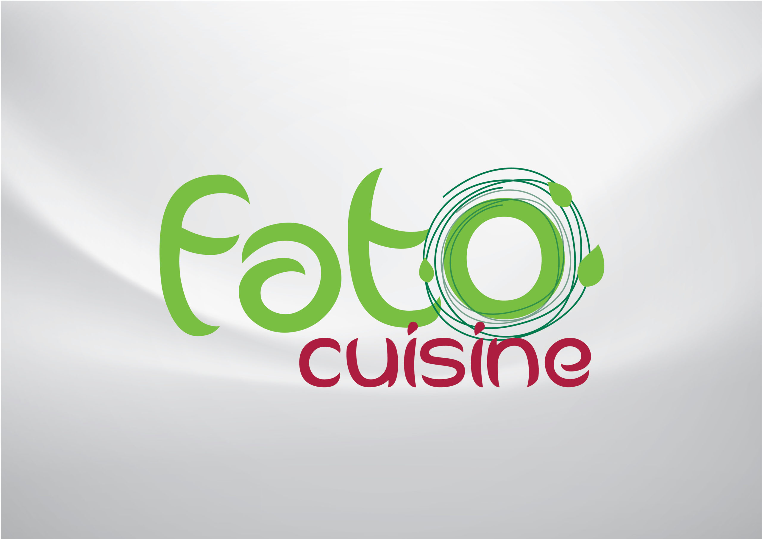 تصميم شعار مطعم أكل صحي اطباق فوذا