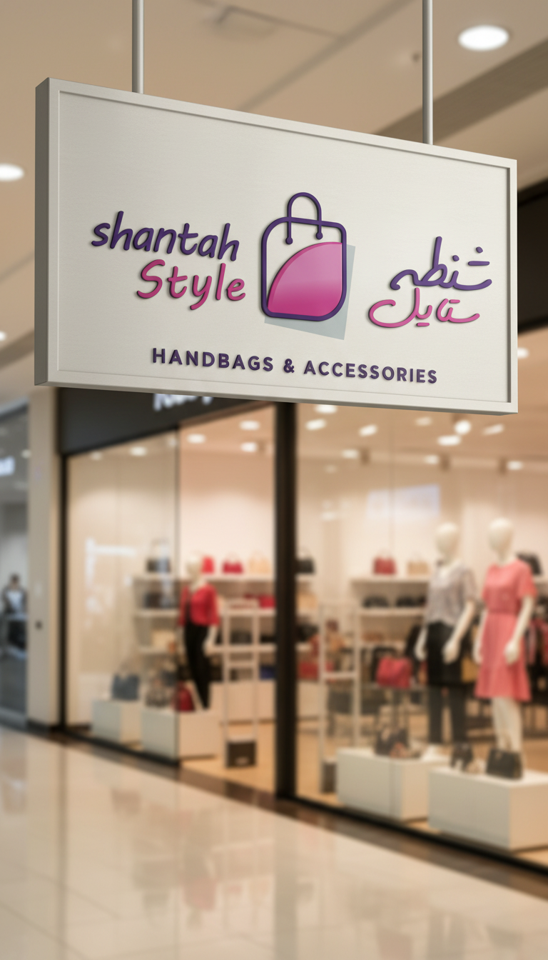 تصميم شعار محل شنط