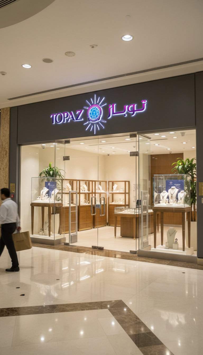 تصميم شعار محل فضيات