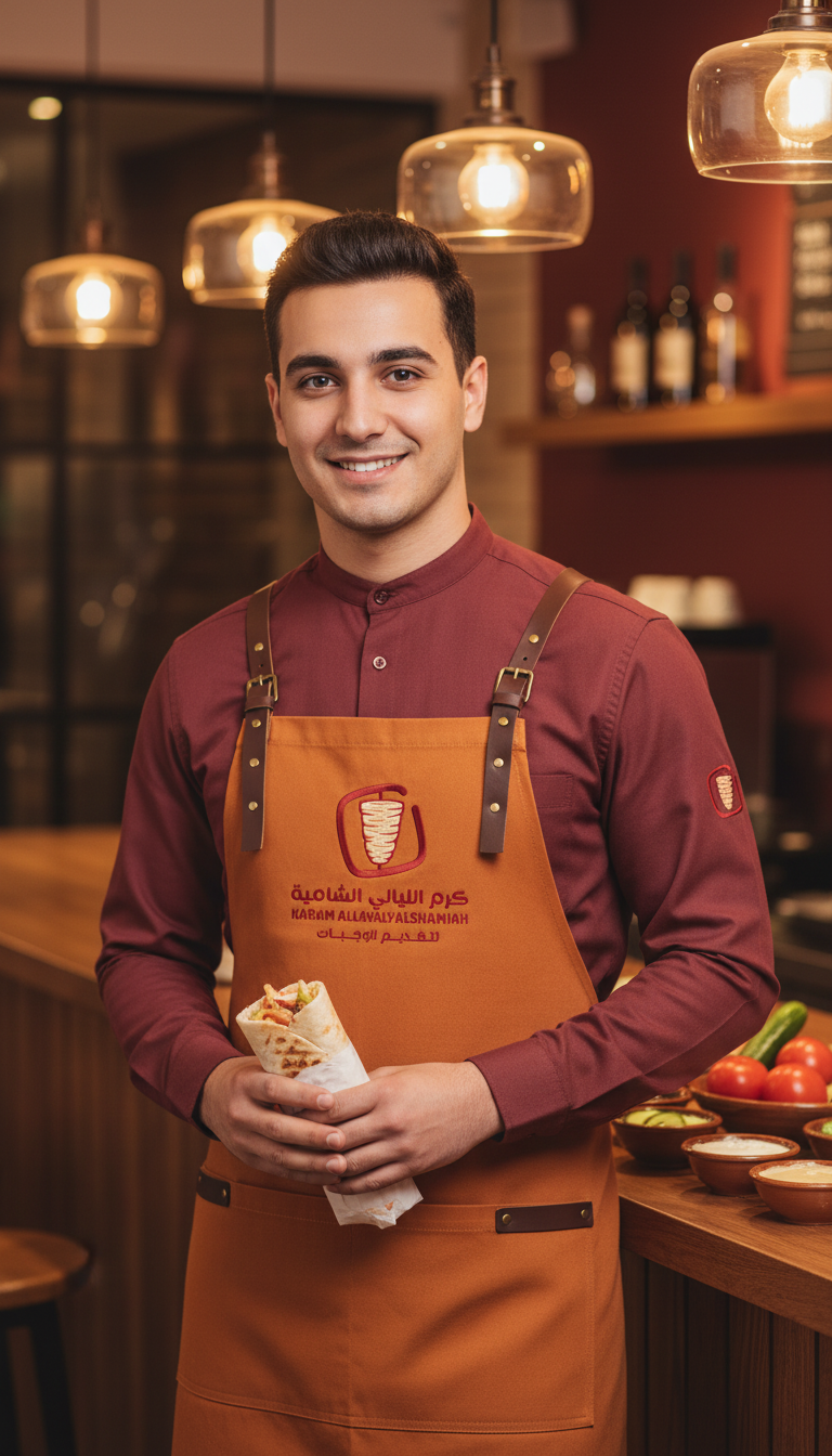 تصميم شعار محل شاورما