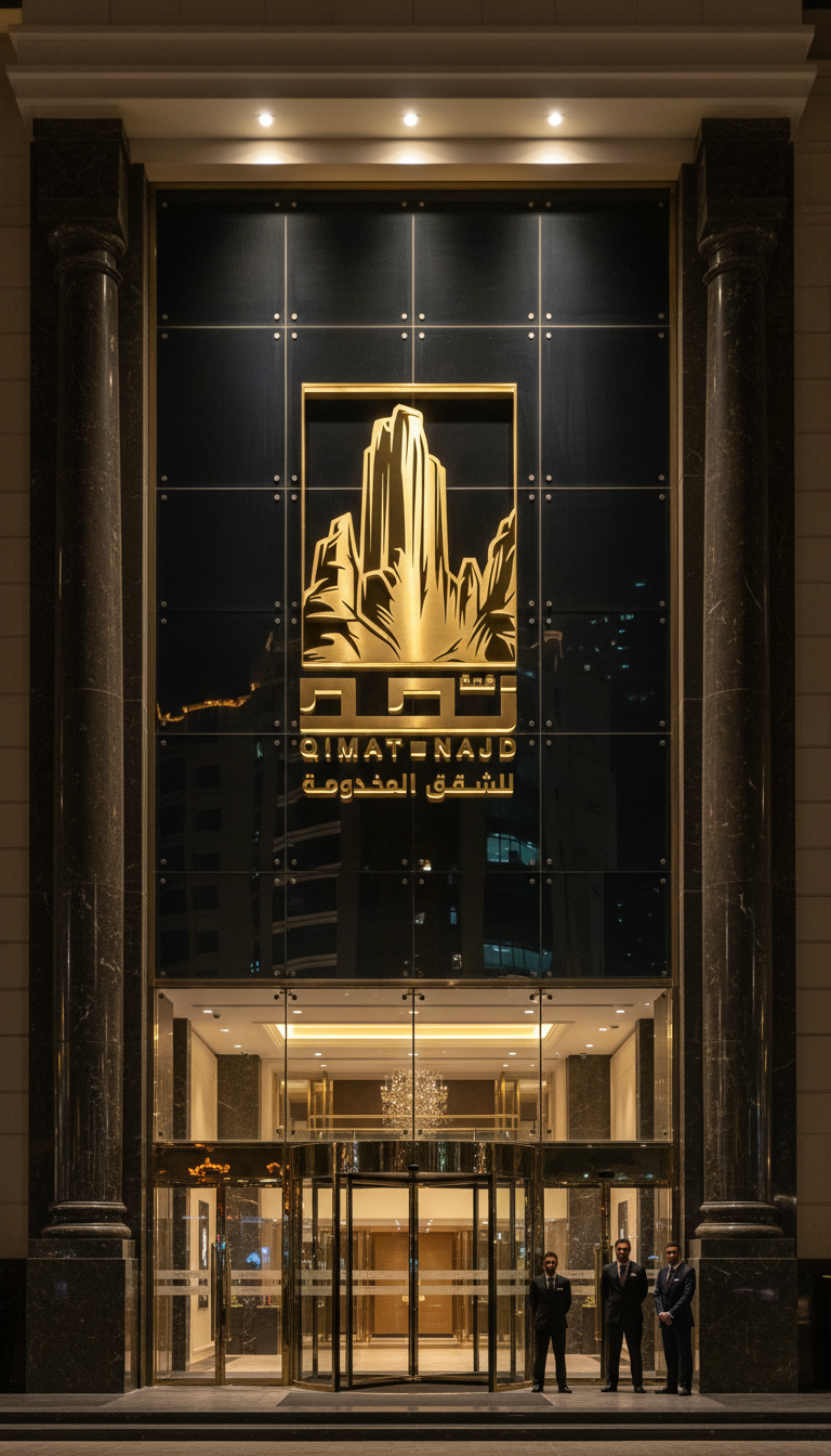 تصميم هوية تجارية للشقق مفروشة