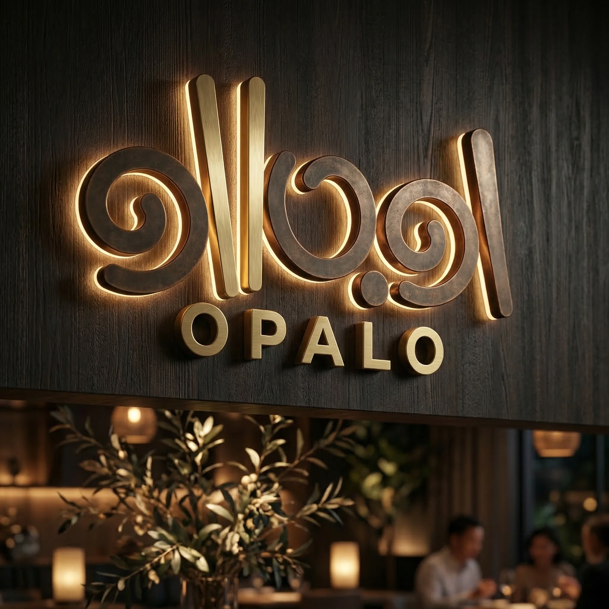 تصميم شعار مطعم مكرونه بشكل مميز