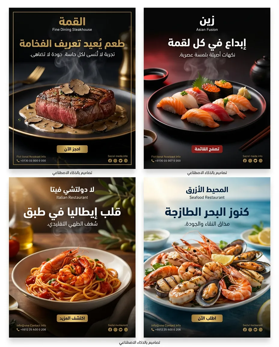 تصميم مواد إعلانية مميزة بالذكاء الصناعي