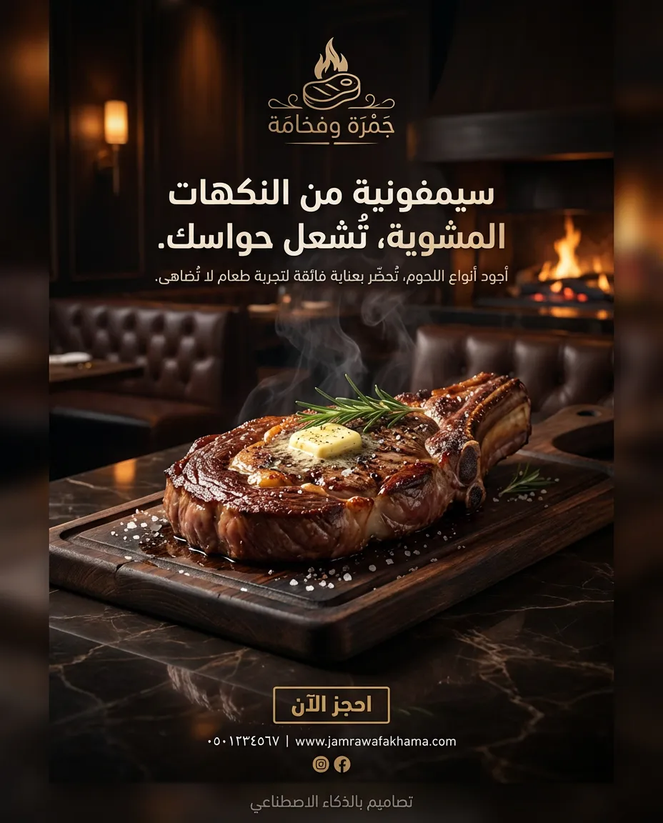 تصميم مواد إعلانية مميزة بالذكاء الصناعي